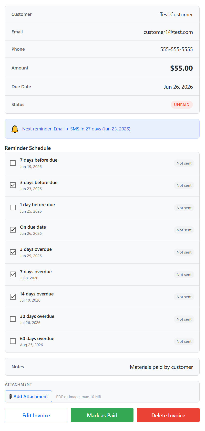 Nudge: Invoice Reminders gallery image