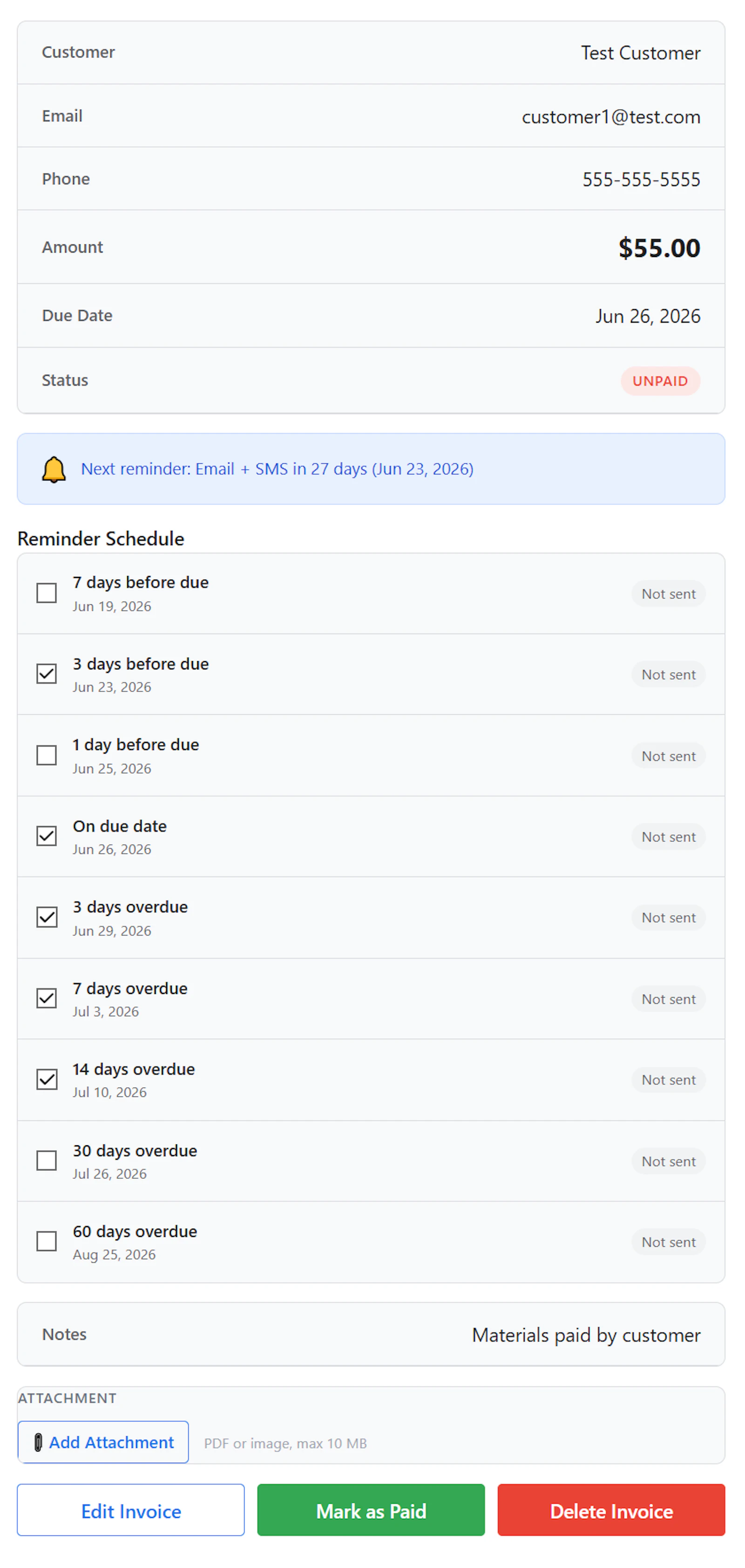 Nudge: Invoice Reminders screenshot 6