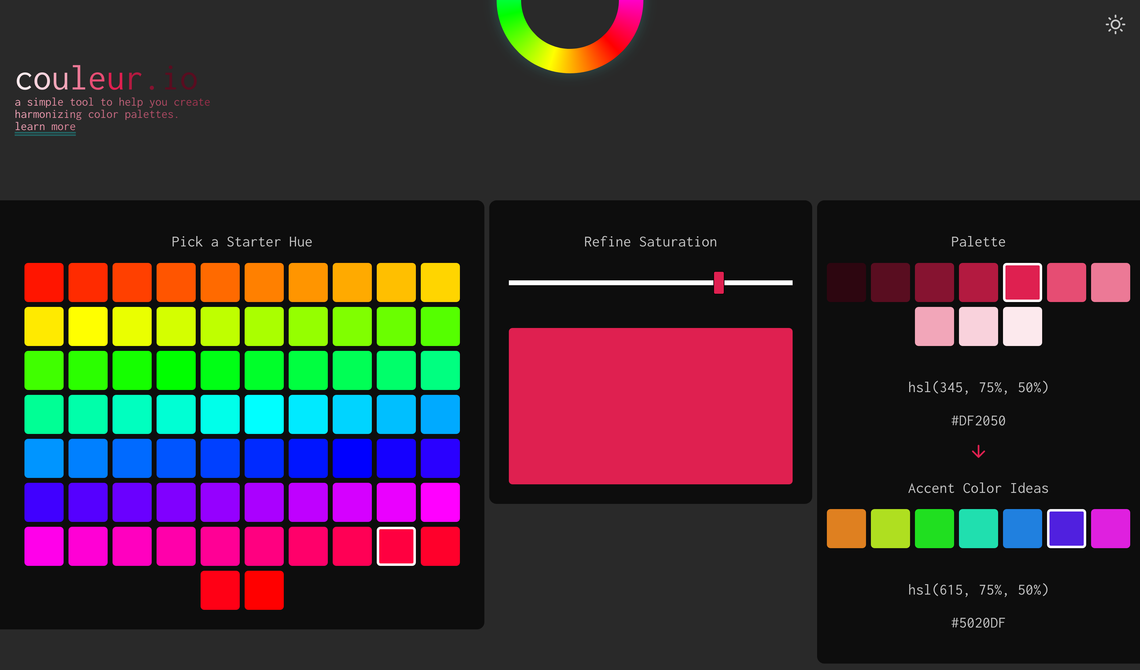 couleur.io gallery image