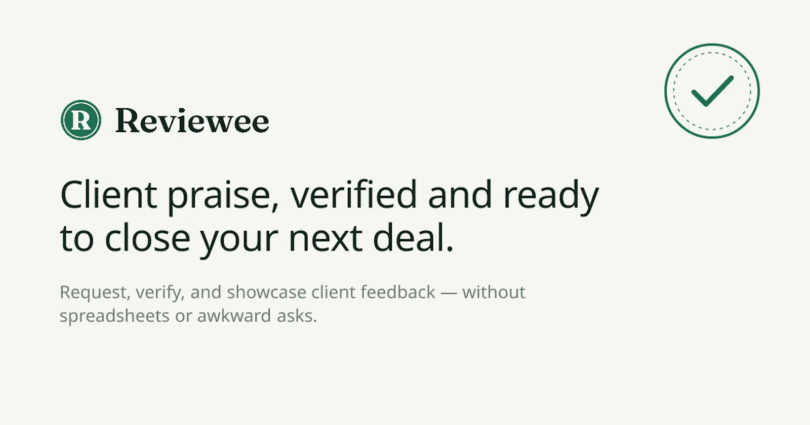 Reviewee screenshot 1