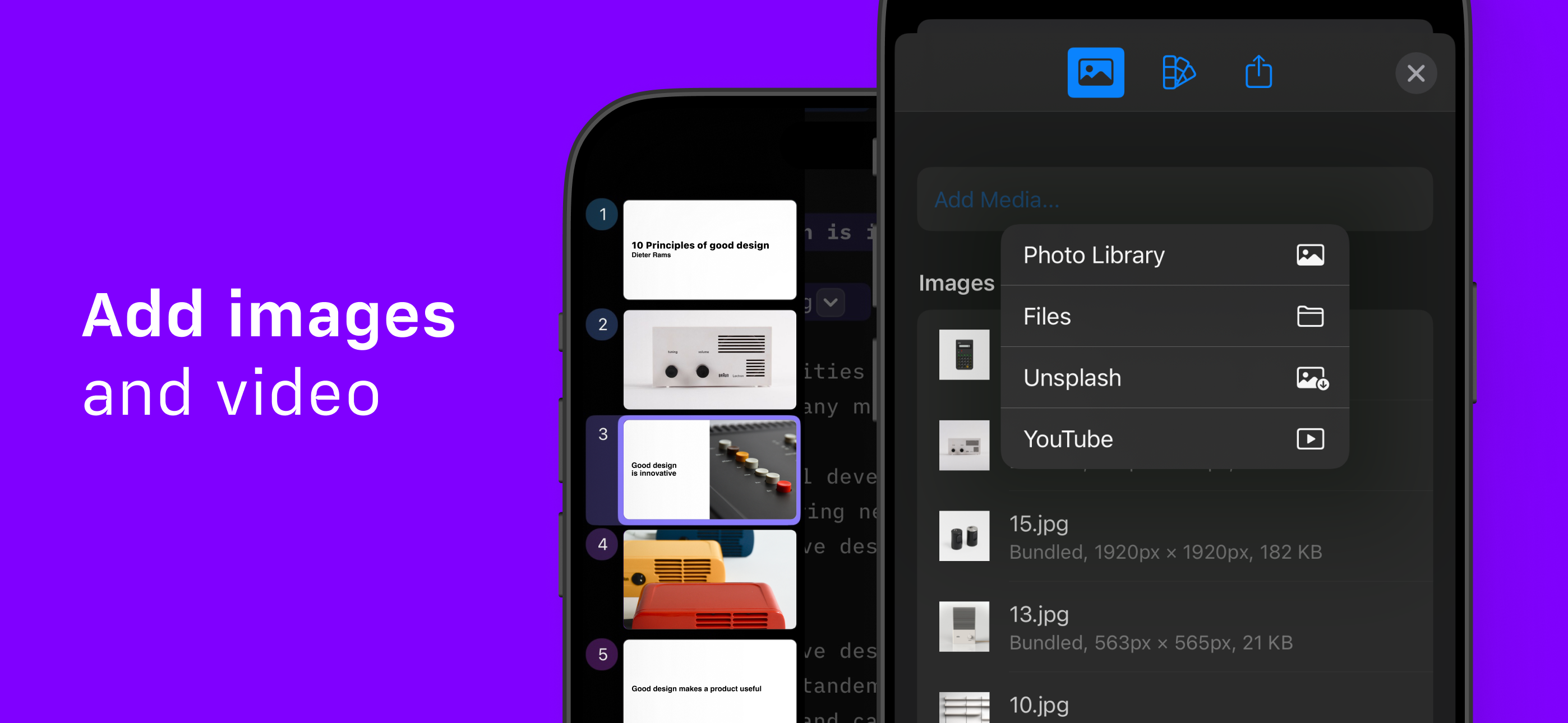Presentatore IA per iPhone e iPad - App di presentazione basata su Markdown per iPhone e iPad media 5