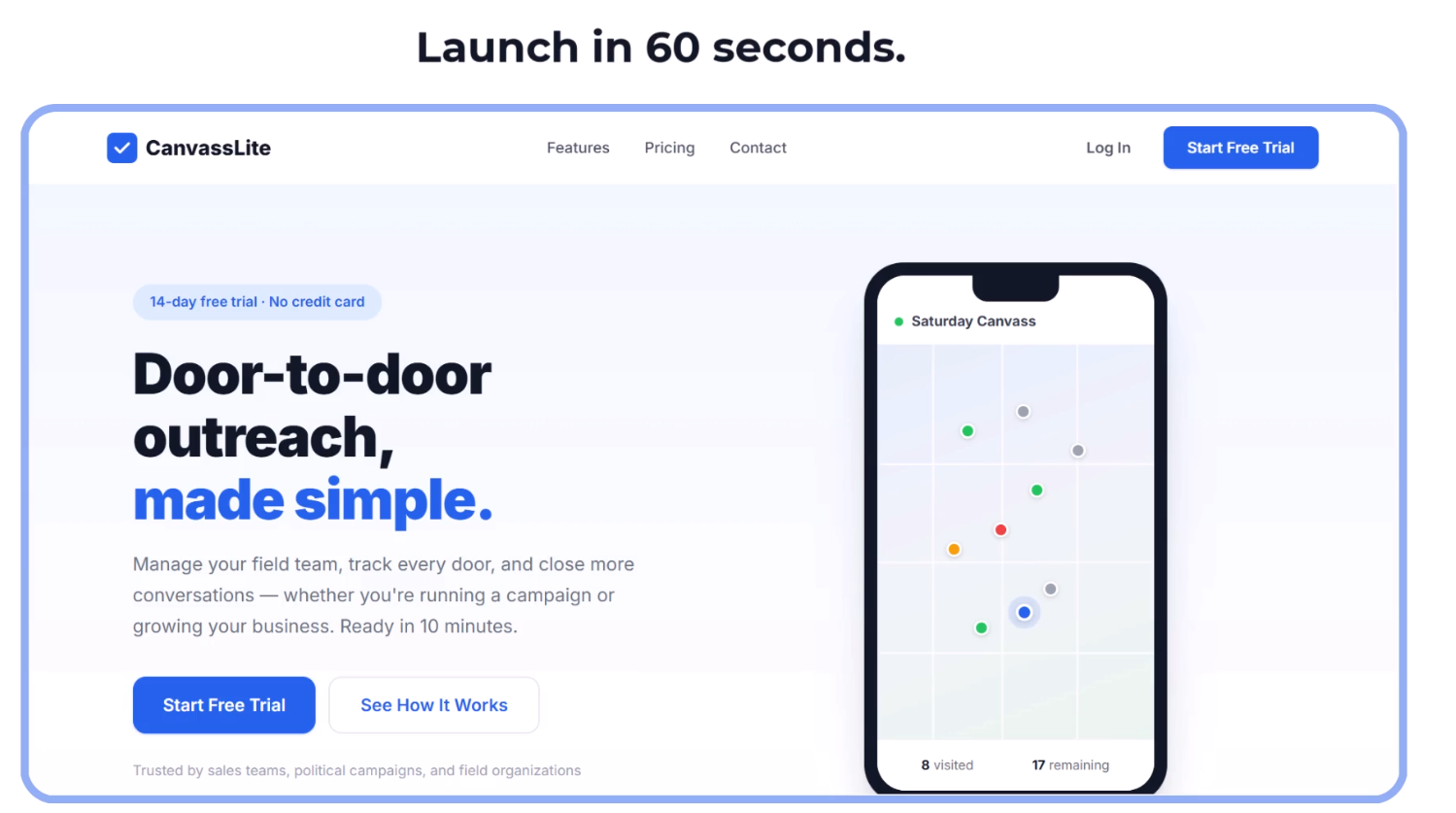 CanvassLite - Screenshot 4 showing product features and functionality