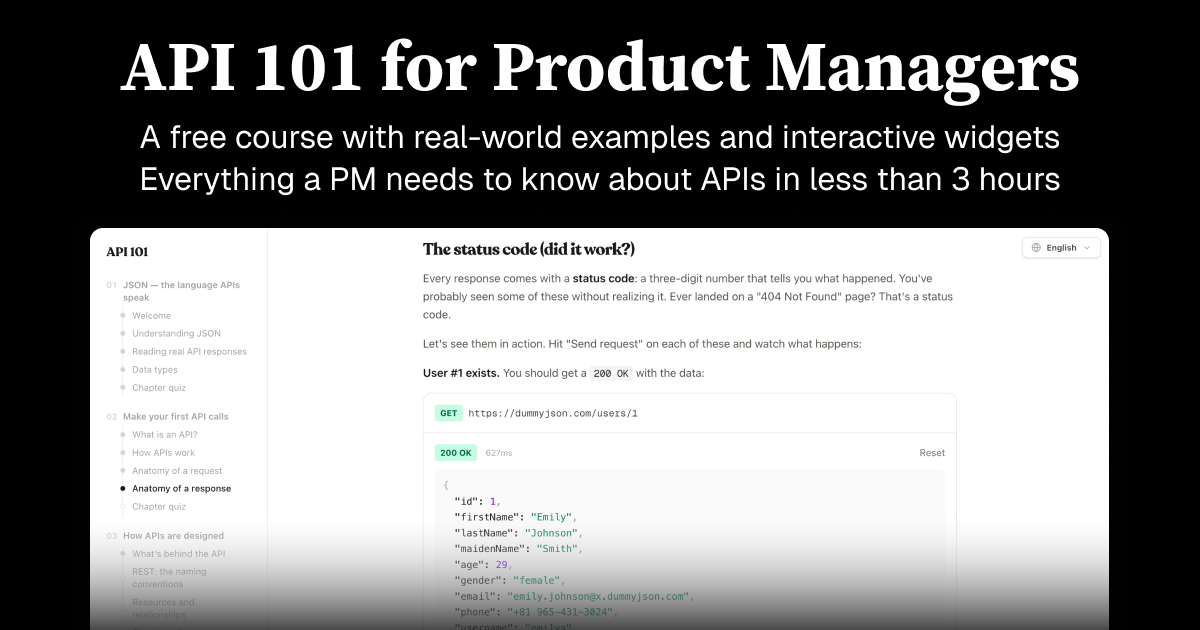Free API Course for Product Managers gallery image