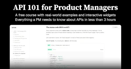 Free API Course for Product Managers gallery image