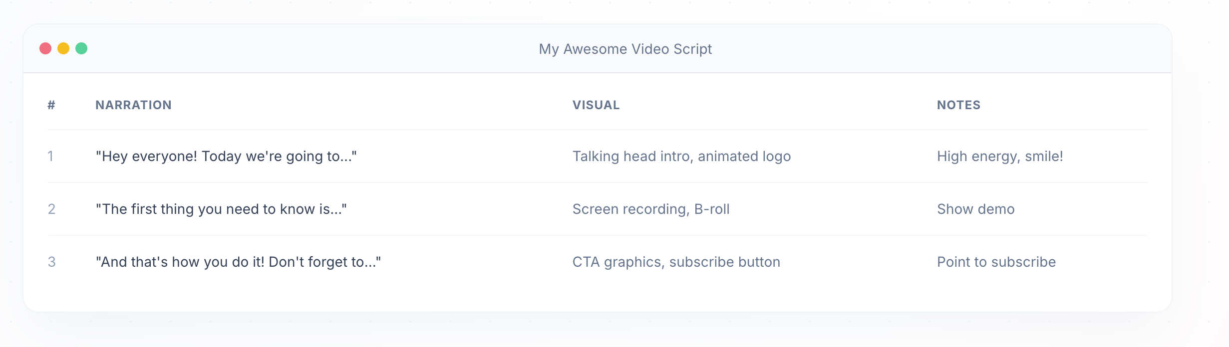 VitScript - Screenshot 2 showing product features and functionality