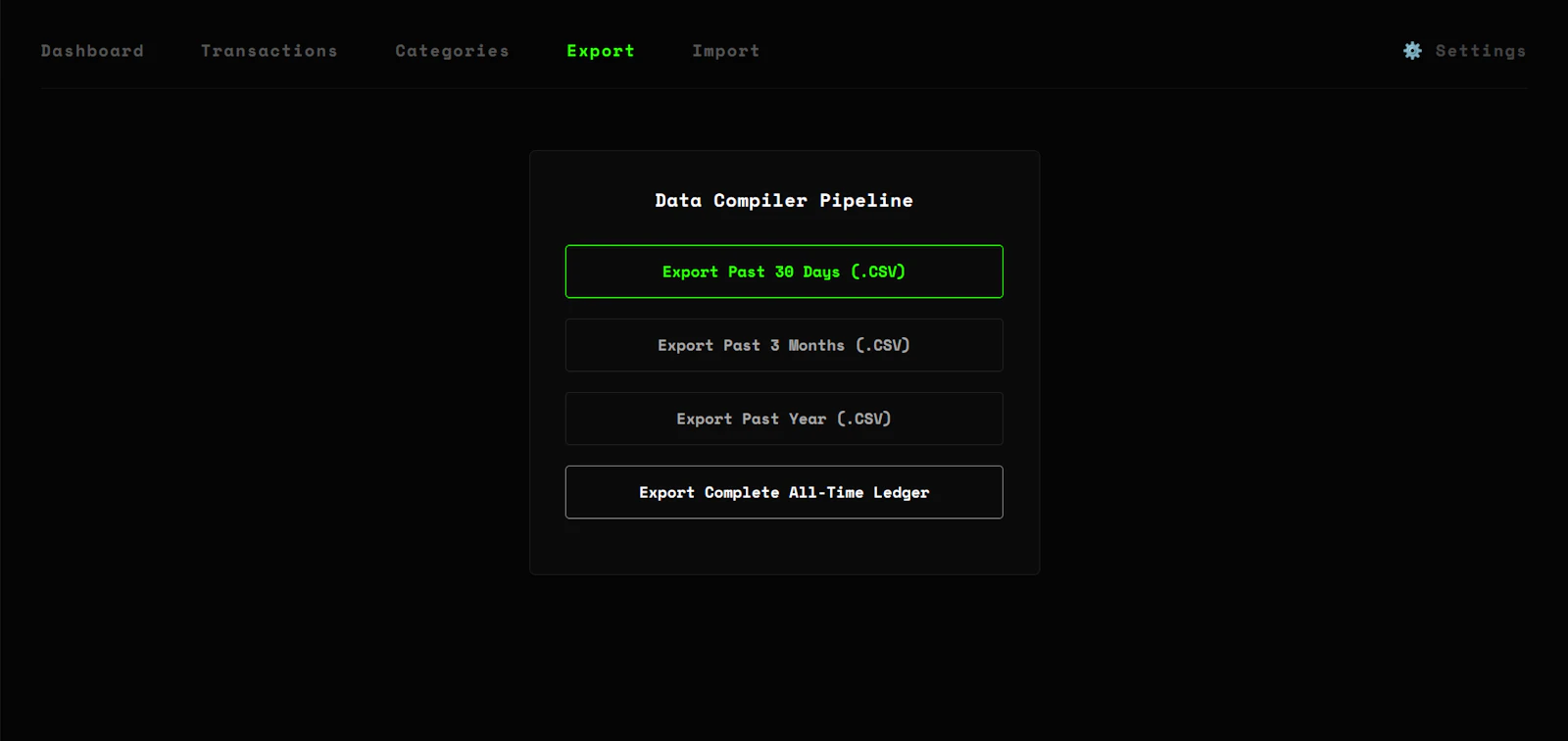 XYZ Ledger screenshot 3