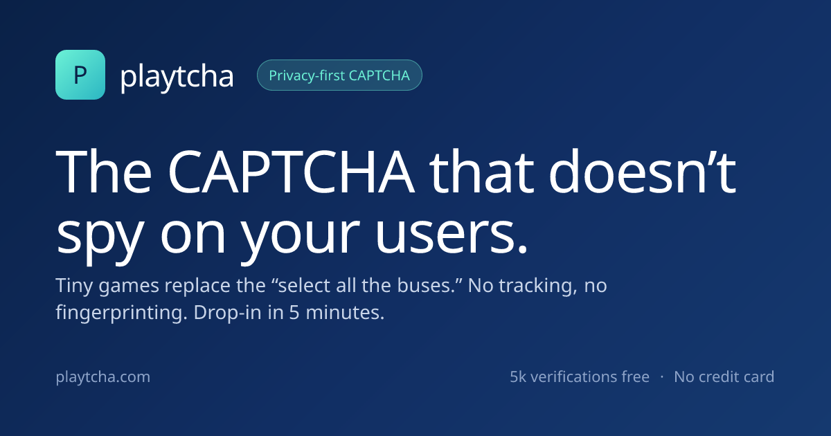 Playtcha.com - The fun CAPTCHA gallery image
