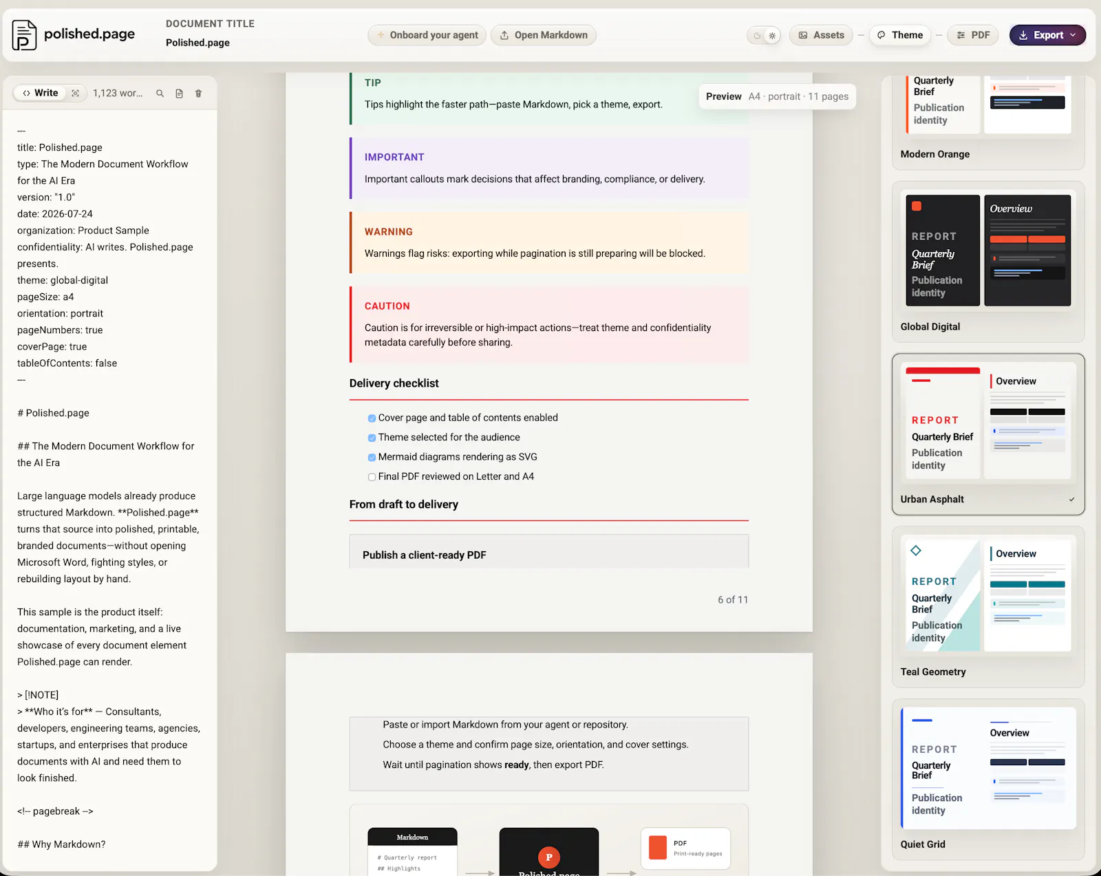 Polished.page screenshot 3