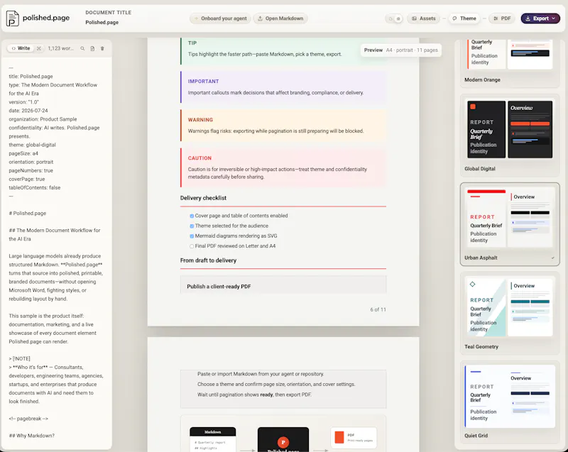 Polished.page screenshot 3