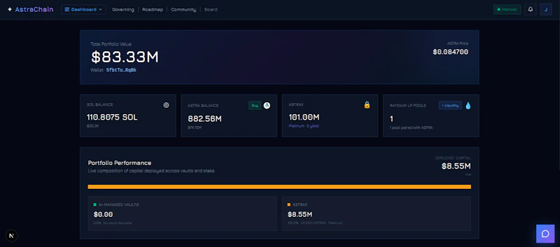 AstraChain screenshot 2