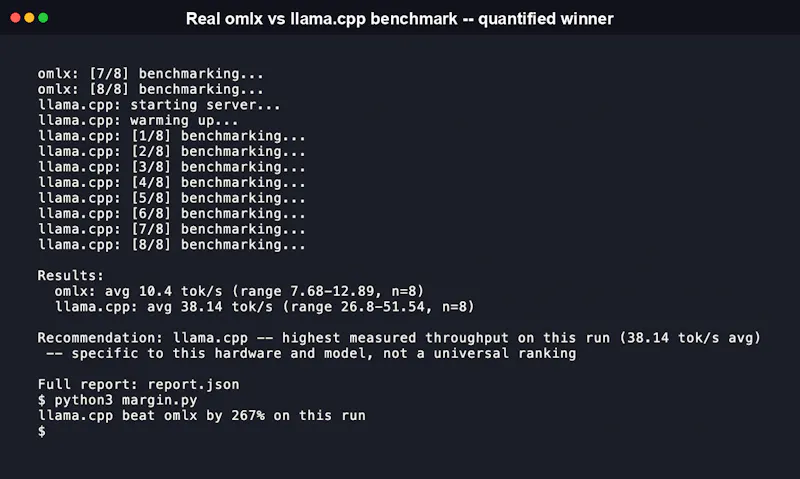 Inferbench screenshot 1