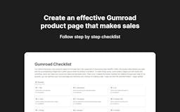 Gumroad Checklist media 2