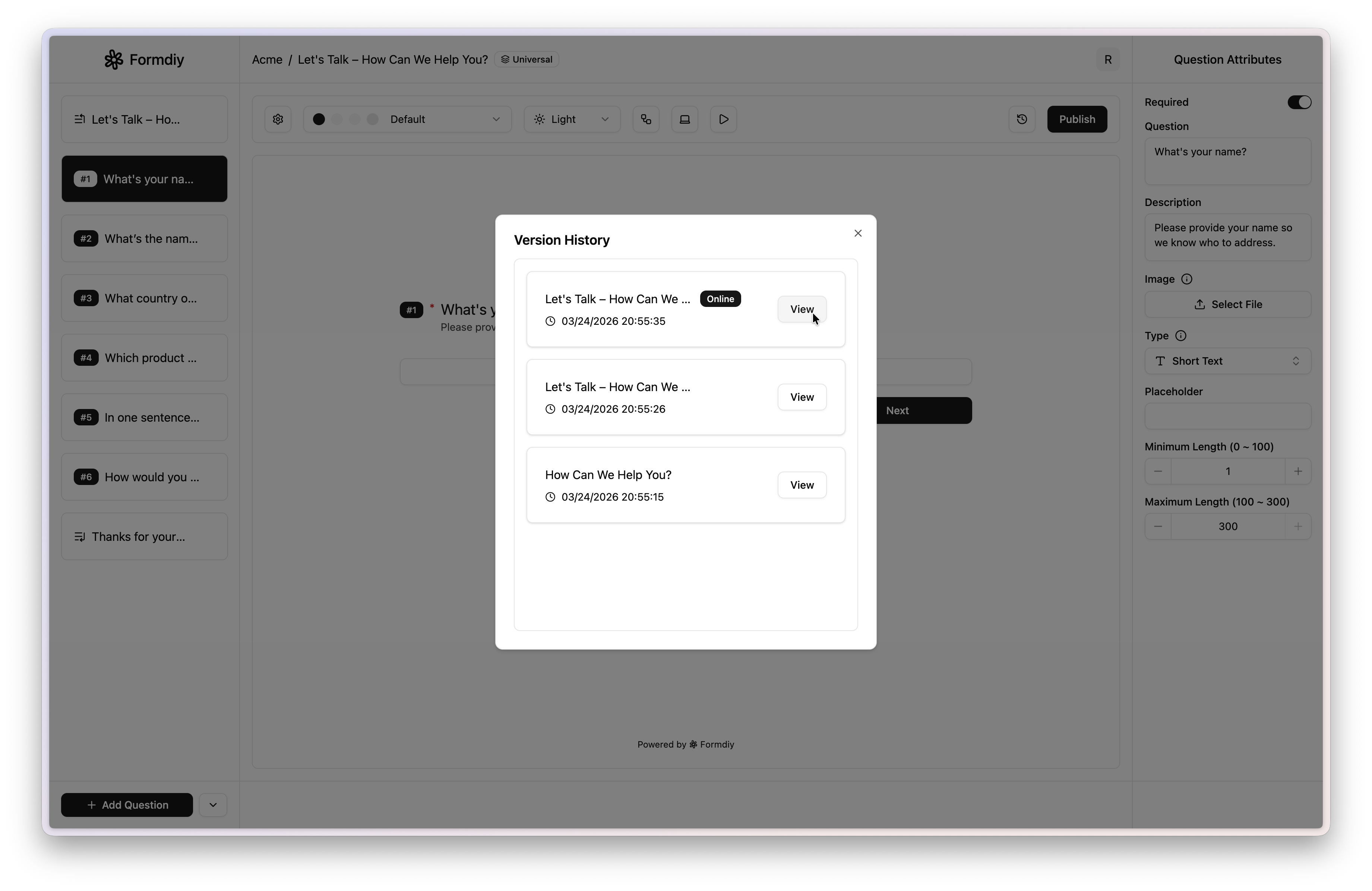 Formdiy gallery image