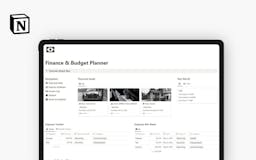 Notion Finance and Budget Planner media 2