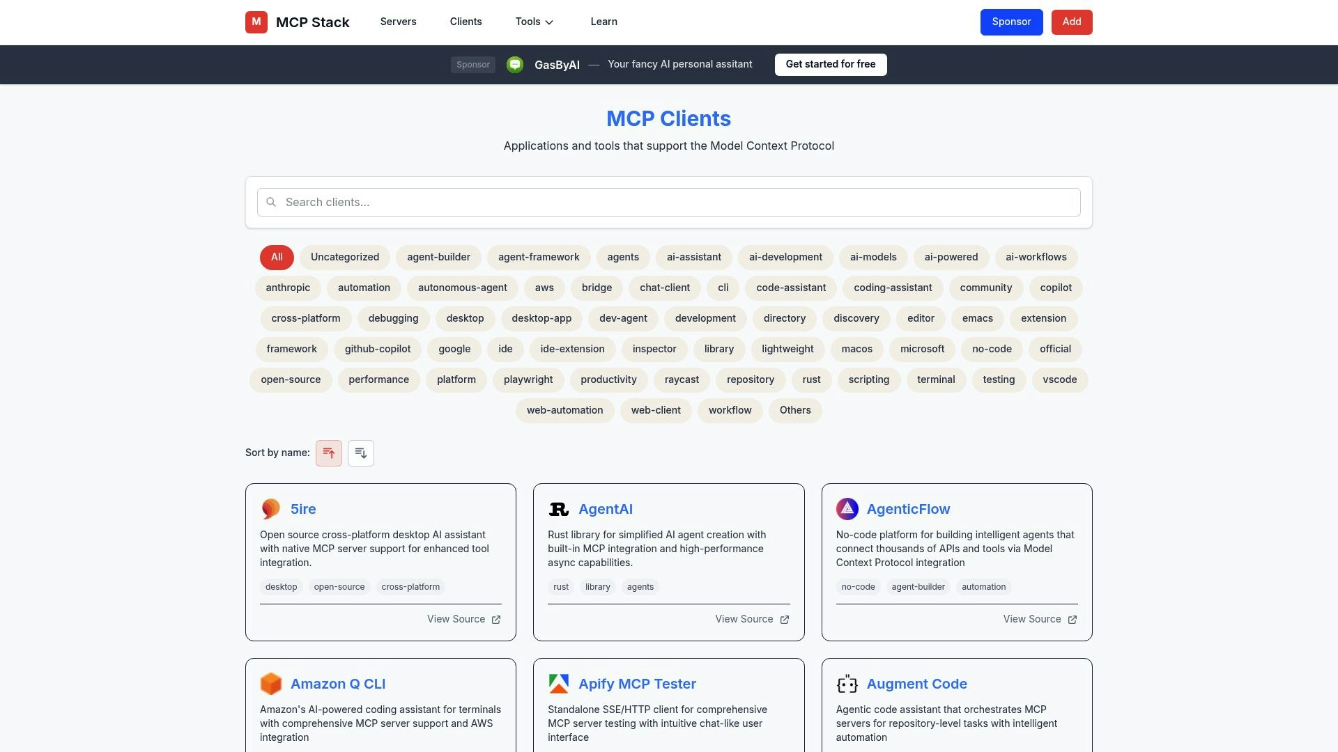 MCP Stack - Кураторский каталог ресурсов MCP для разработчиков медиа 3