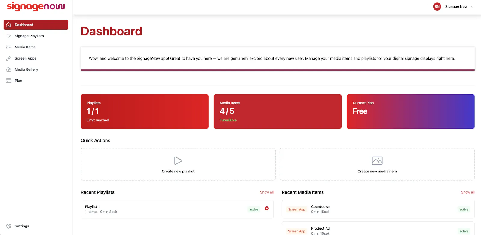 SignageNow screenshot 1