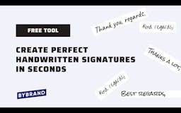 Handwritten signature generator media 1