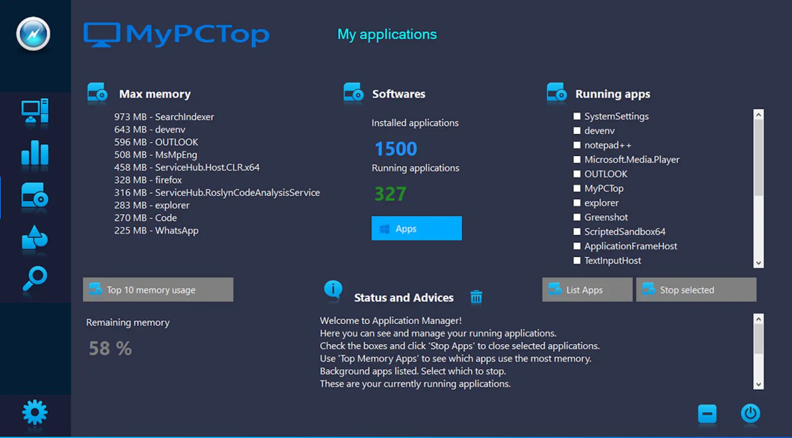MyPCTop screenshot 4