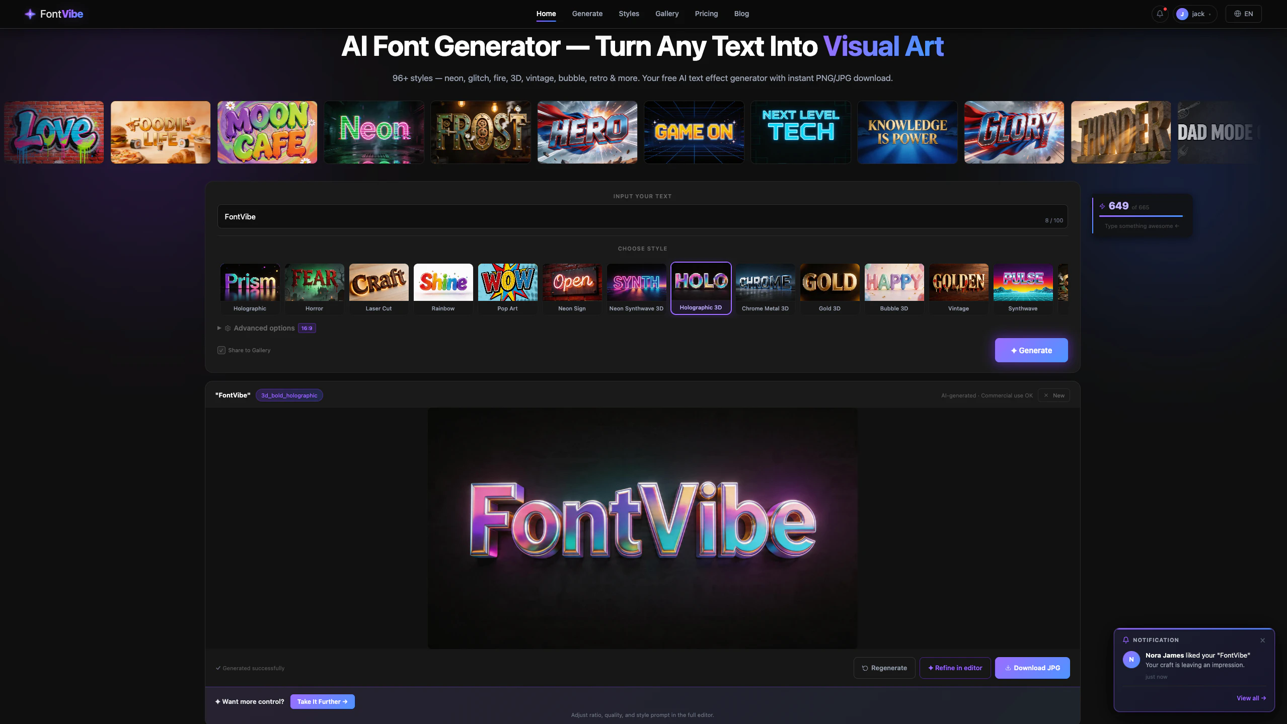 FontVibe 대표 미리보기
