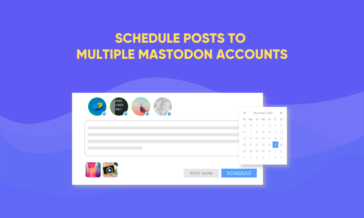 وسائط SocialBu لـ Mastodon 2