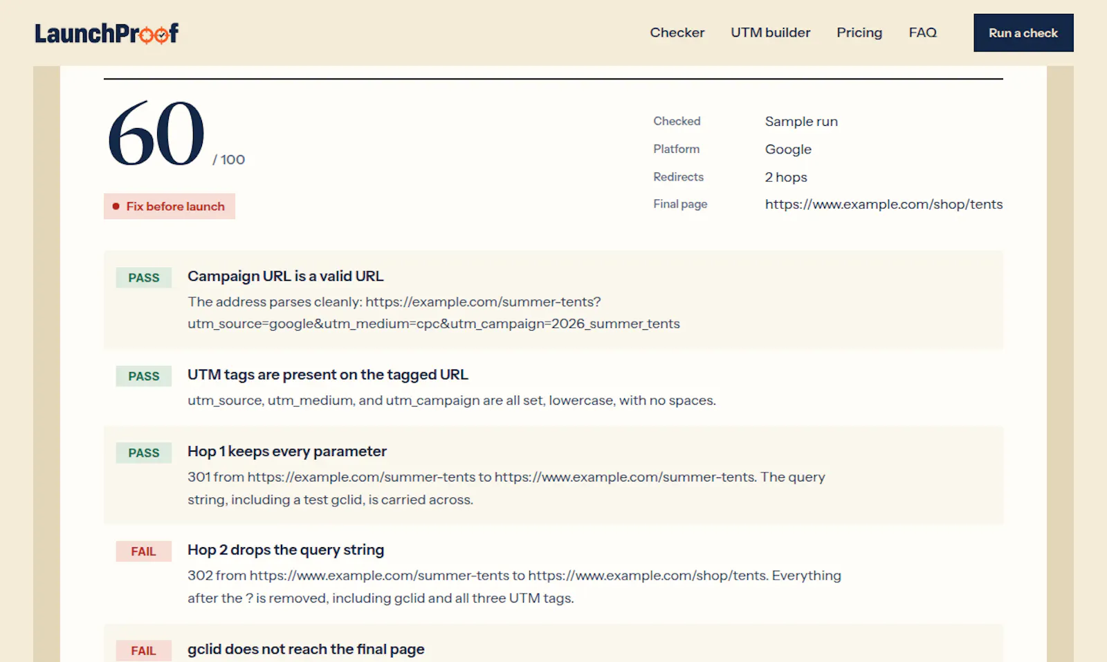 LaunchProof screenshot 1