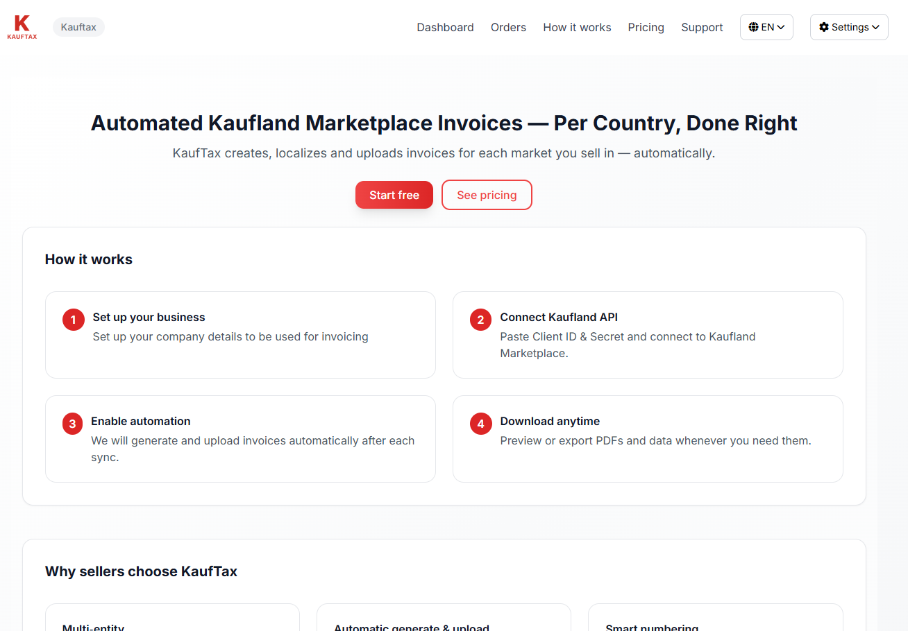 KaufTax — Automate Kaufland Invoices gallery image