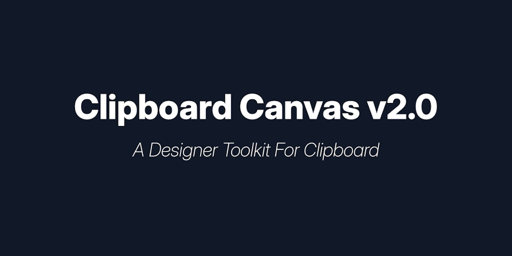Clipboard Canvas v2.0
