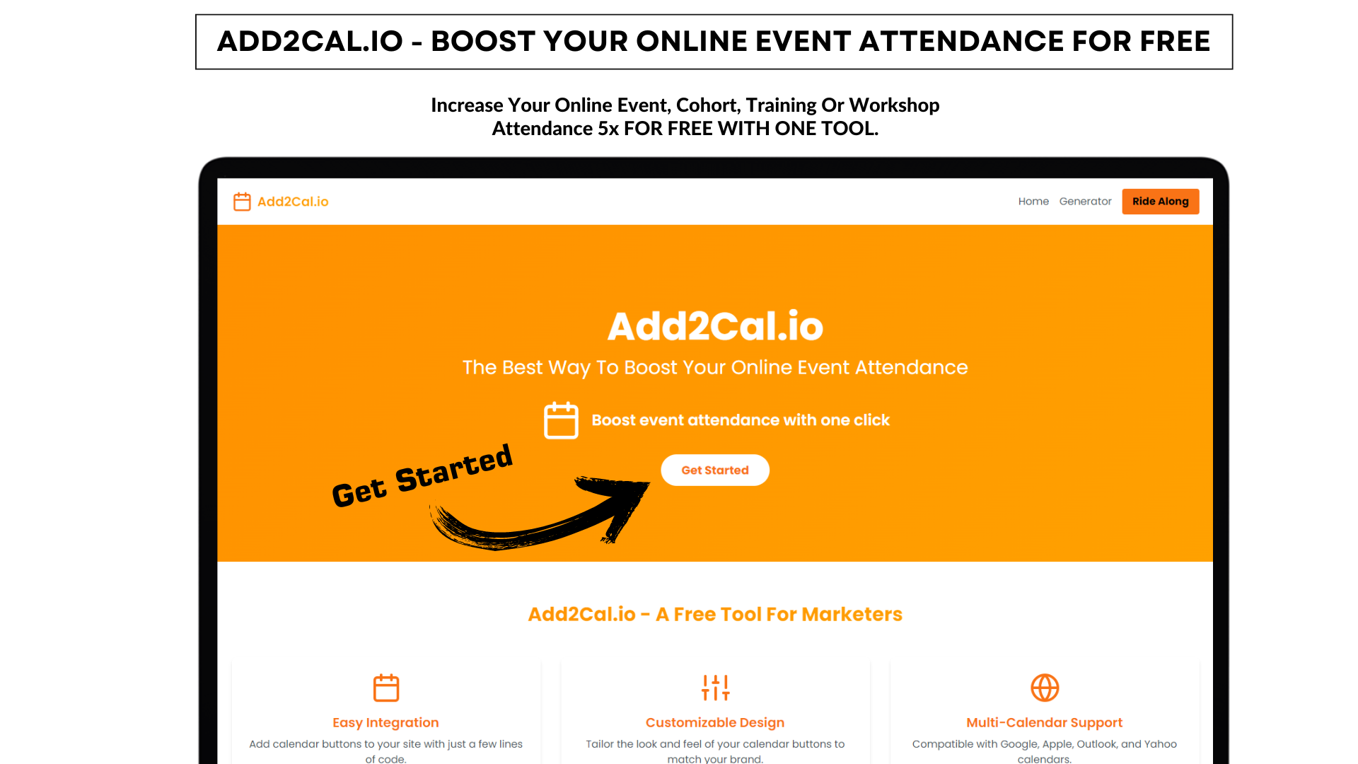 Add2Cal.io - オンラインイベントの出席を後押しする最良の方法メディア1