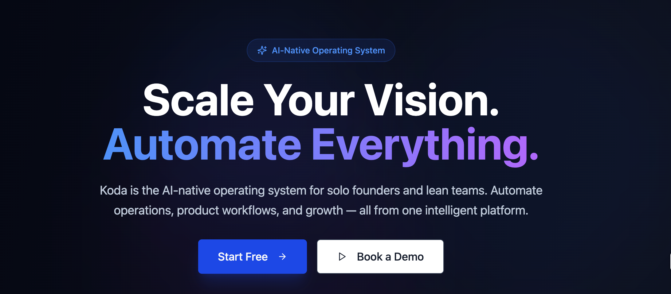 Koda OS - Main product screenshot demonstrating key features and user interface