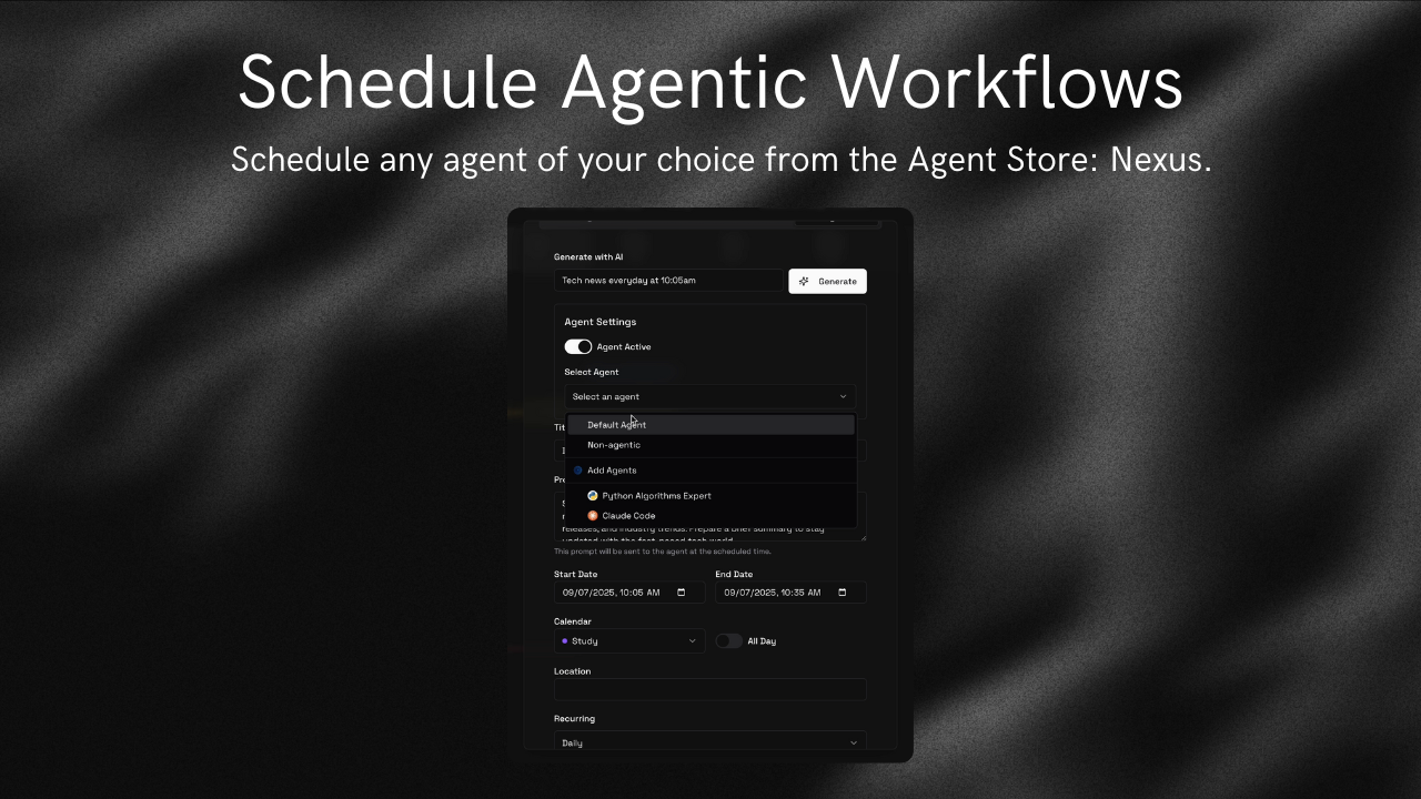 Média Terramind : Calendrier - Planifier l'agent AI pour la newsletter, la recherche, les médias sociaux, etc. 3