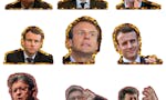 #2017 French Presidential Election Stickers image