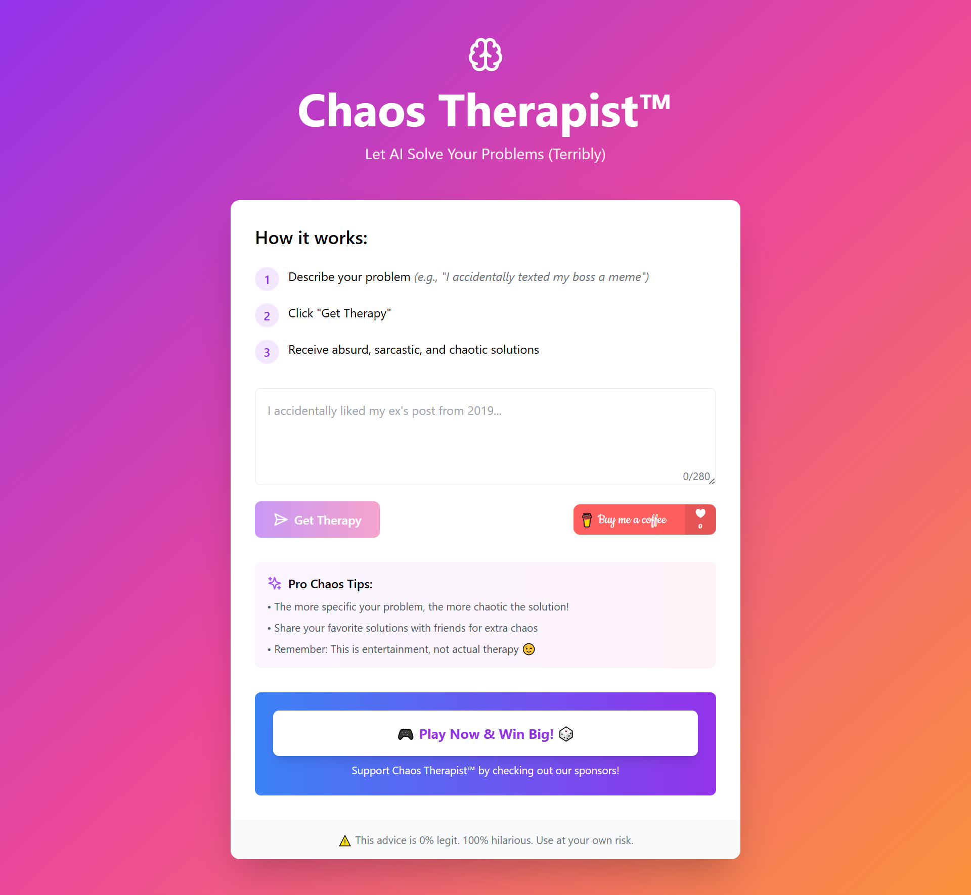 Chaos Therapist ™ media 1