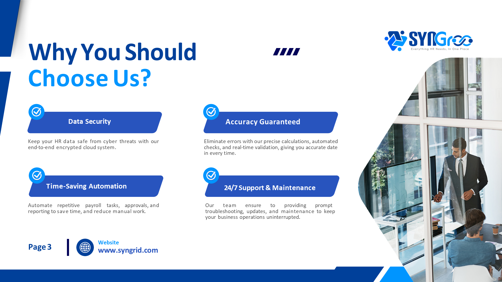 SYNGroo - Screenshot 3 showing product features and functionality