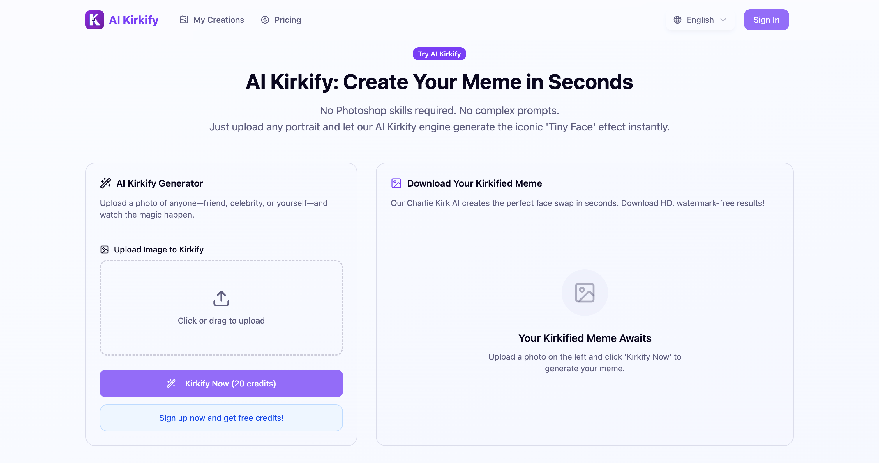 AI Kirkify : Charlie Kirk AI Generator gallery image
