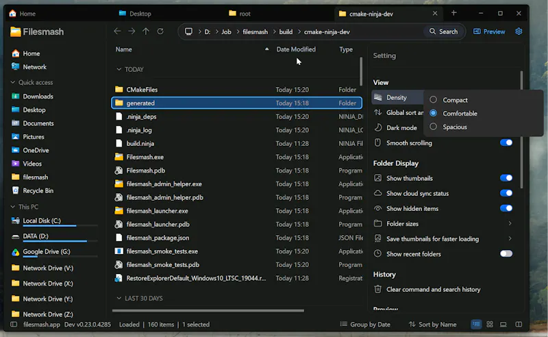 Filesmash Fast file manager for Windows screenshot 7