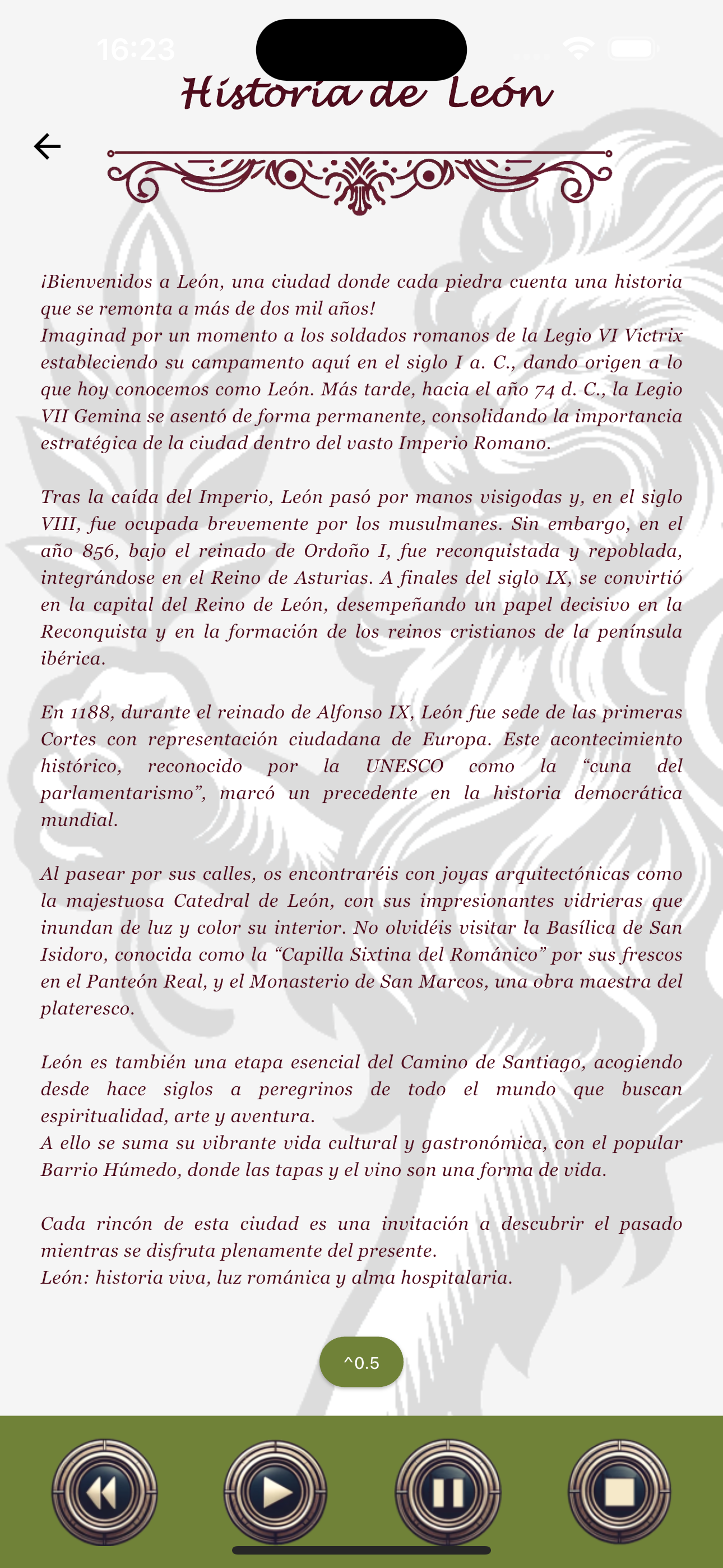 Voz de León - Screenshot 2 showing product features and functionality