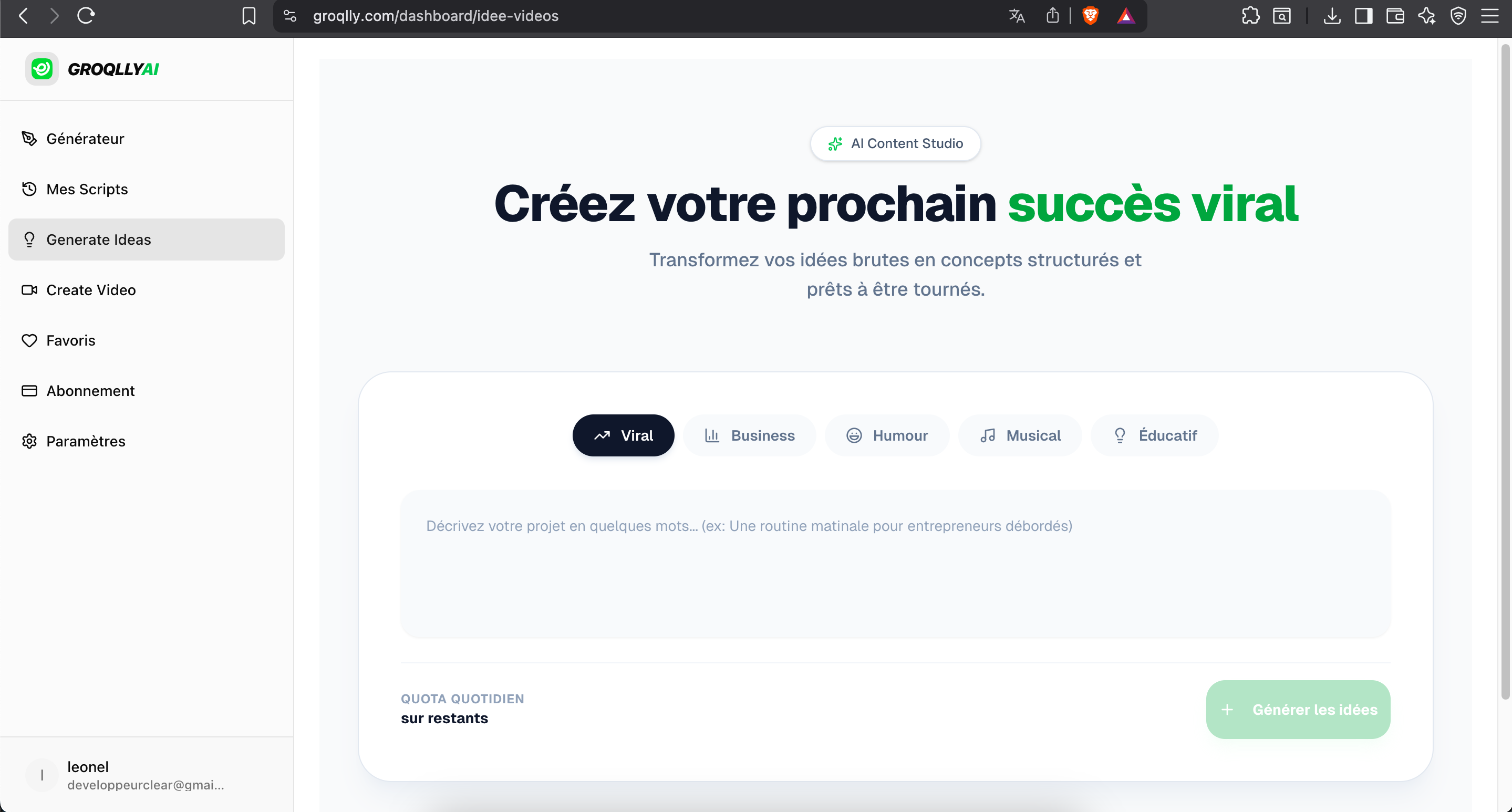 Groqlly Studio IA gallery image