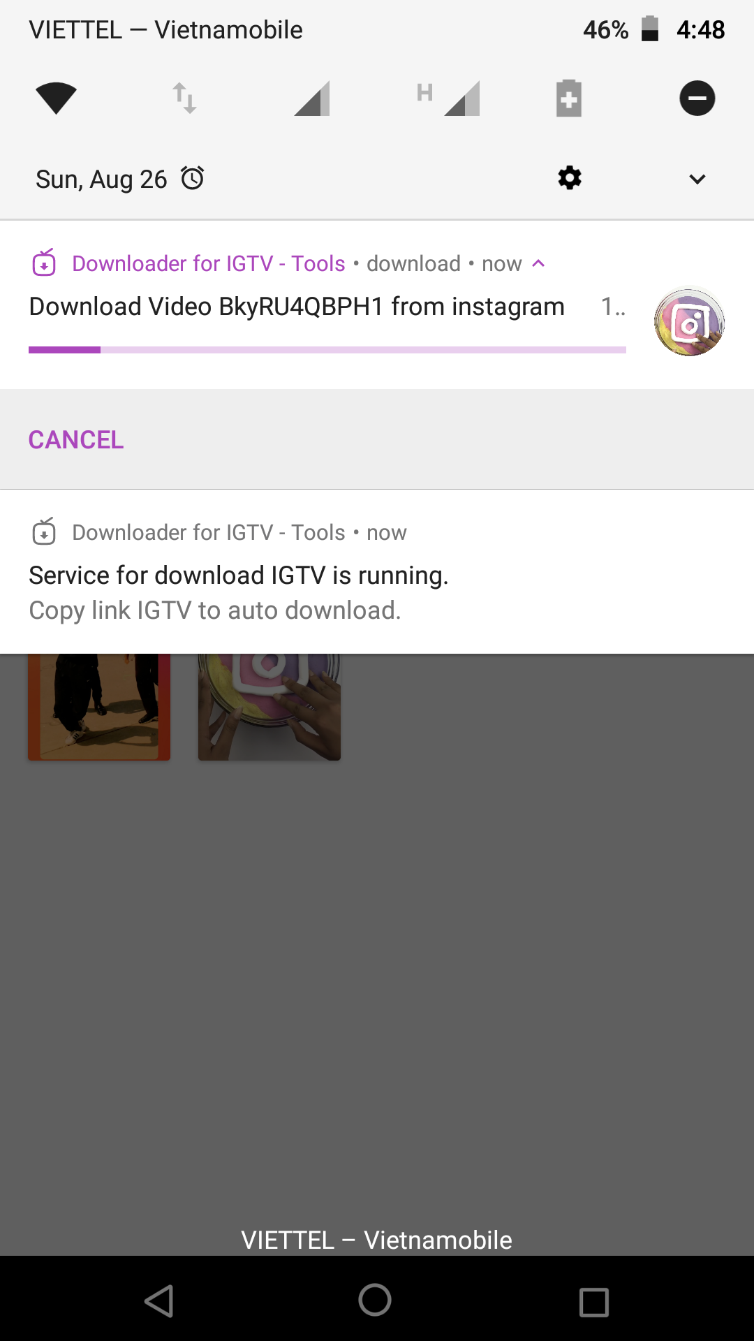 Downloader for IGTV gallery image