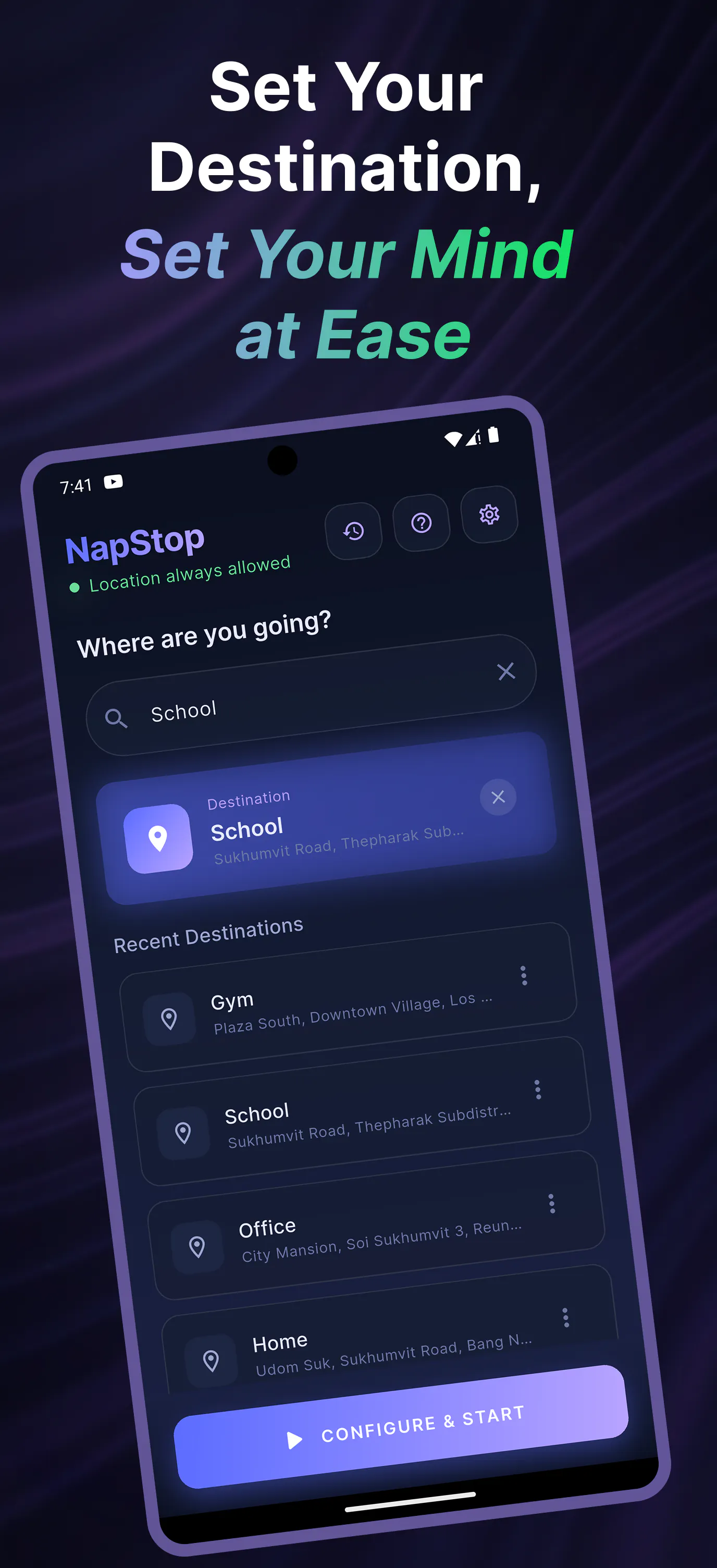 NapStop - Transit Alarm 项目横幅