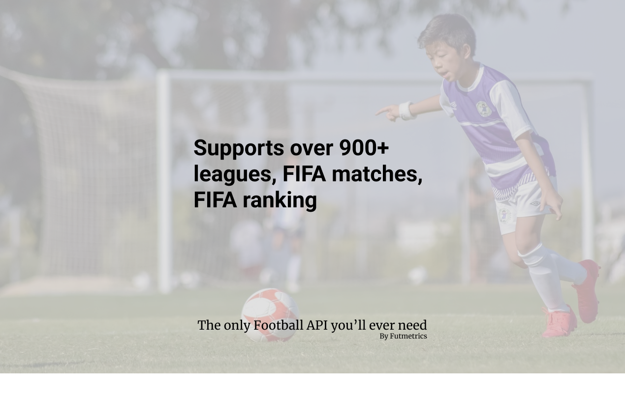 API di calcio di Futmetrics media 2