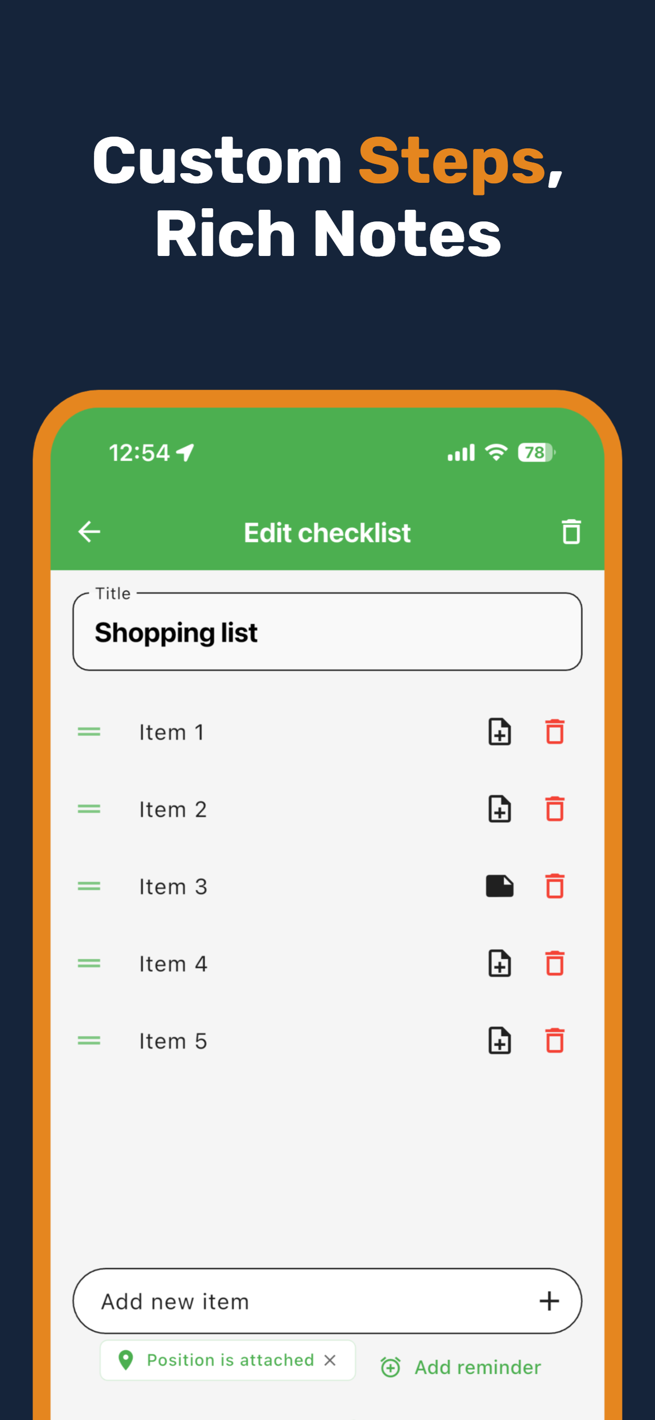 Checklist app for recurring routines gallery image