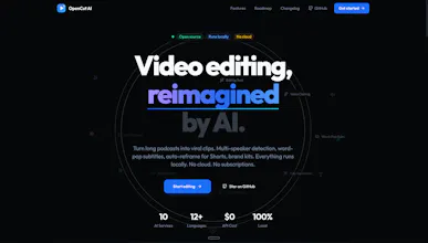 Free AI Video Editor OpenCutAI gallery image