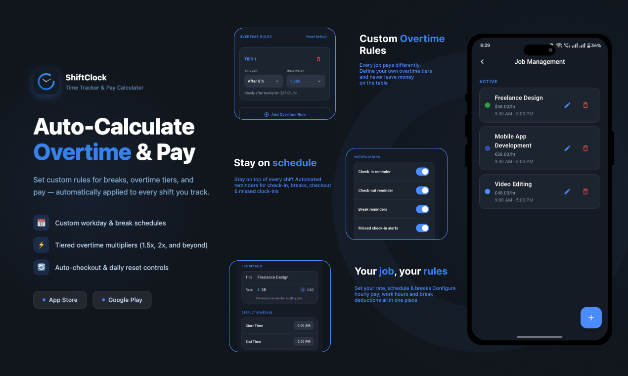 Shifttrackr: Work Hours Tracker gallery image
