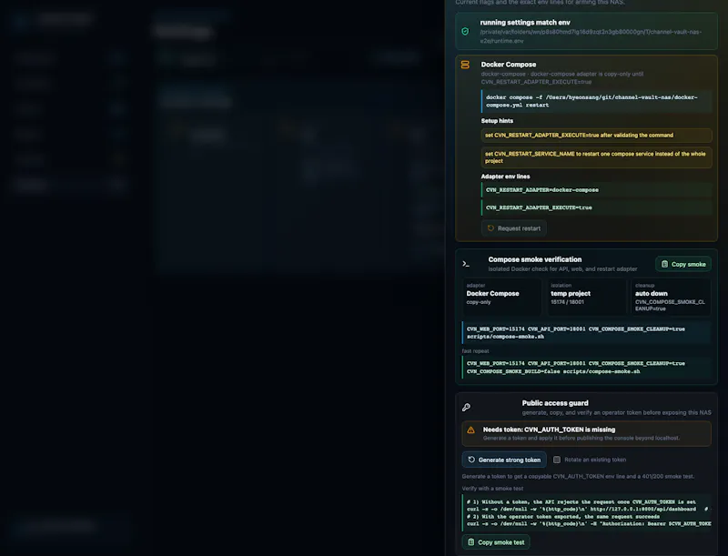 Channel Vault NAS screenshot 5