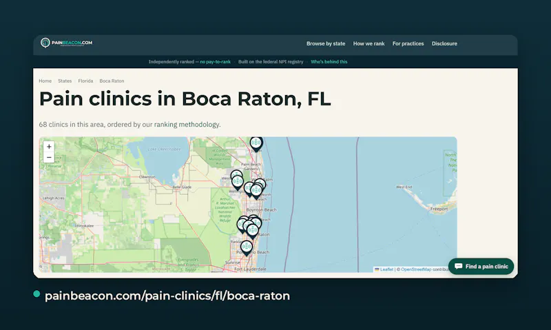 PainBeacon Pain Clinic Locator screenshot 3