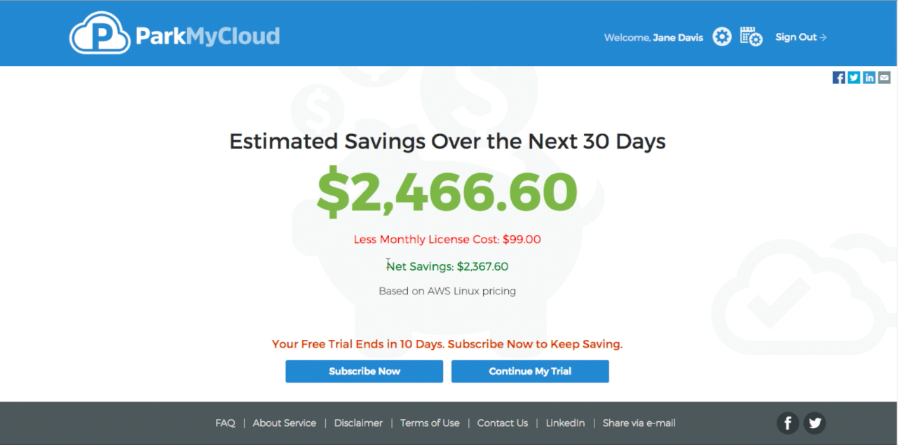 ParkMyCloud gallery image