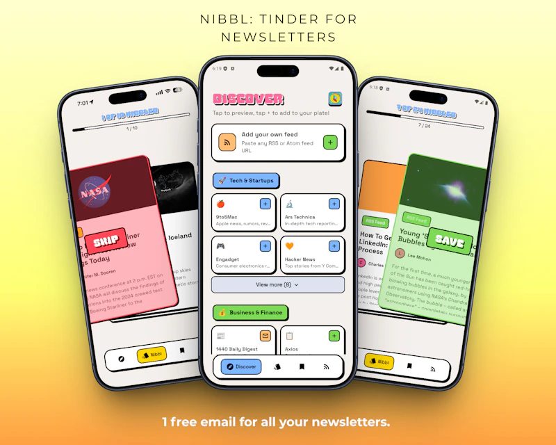 Nibbl – Newsletter & RSS Reader screenshot 2