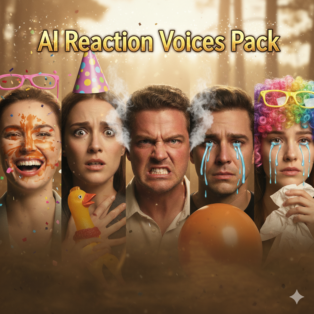 AI Reaction Voices Pack  - Product Hunt launch logo and brand identity