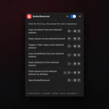 ButterShortcuts Extension for Webflow gallery image