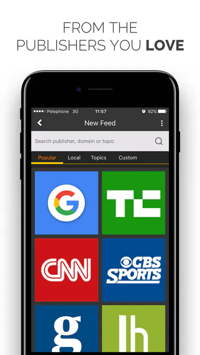 NewsTab on iOS